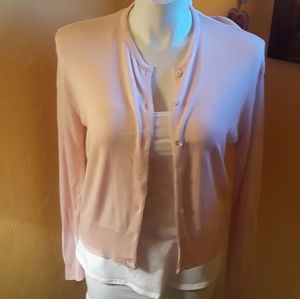 American knitworks pink vintage cardigan